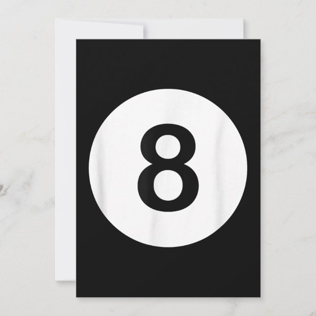 8 Ball Pool Hall Tees, Shark Lover Gift Thank You Card (Front)