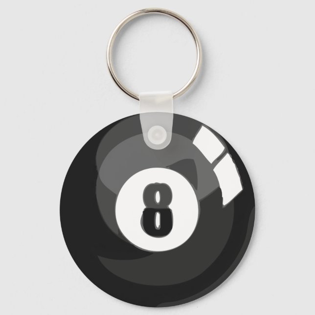 8 Ball Pool Key Ring (Front)