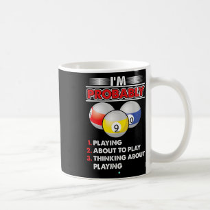 8-ball Pool Player Billiards Novelty Gift Idea Coffee Mug