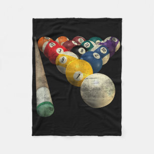 8-ball Pool Team Bar League Billiards Men Women Gr Fleece Blanket