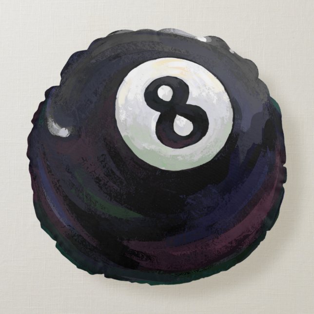8 Ball Round Cushion (Front)