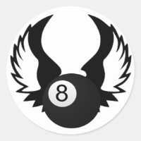 8 Ball with wings