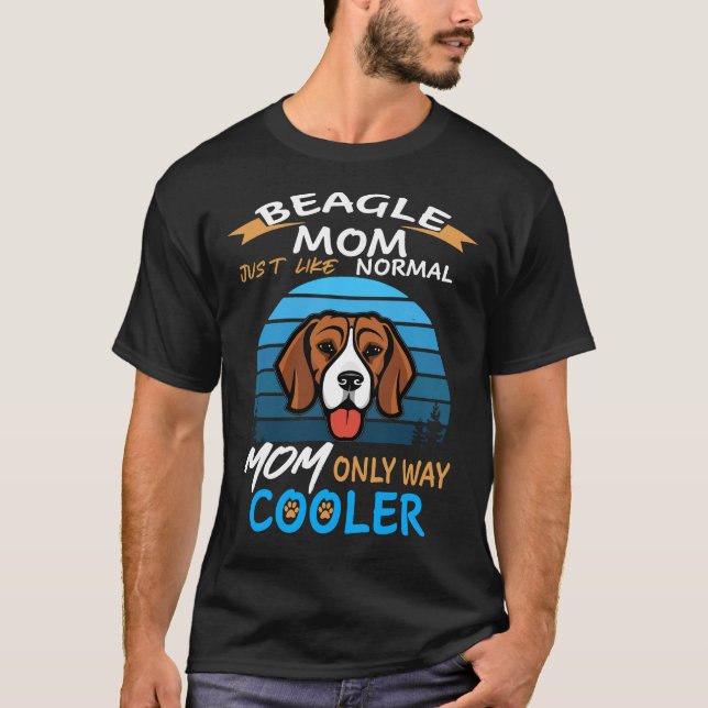 8 Beagle Mum Cooler T-Shirt (Front)