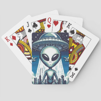 8-Bit Alien Playing Cards