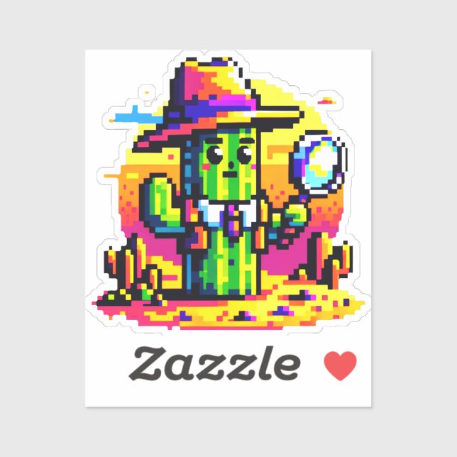 8-Bit Cactus Detective - Retro Pixel Mystery (Sheet)