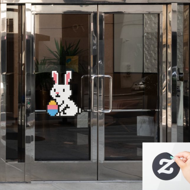 8 bit cute Easter bunny/rabbit (Office Door)
