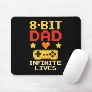 8-Bit Dad with Infinite Lives  Mouse Pad