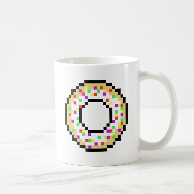 8 Bit Doughnut Coffee Mug (Right)