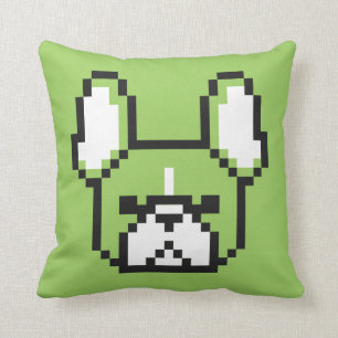 8-bit Frenchie Pillow