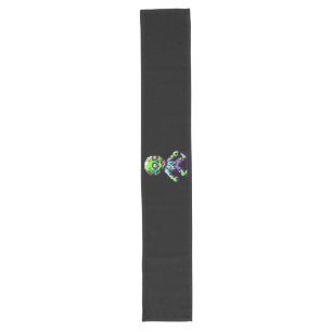 8-bit funny zombie Halloween Long Table Runner