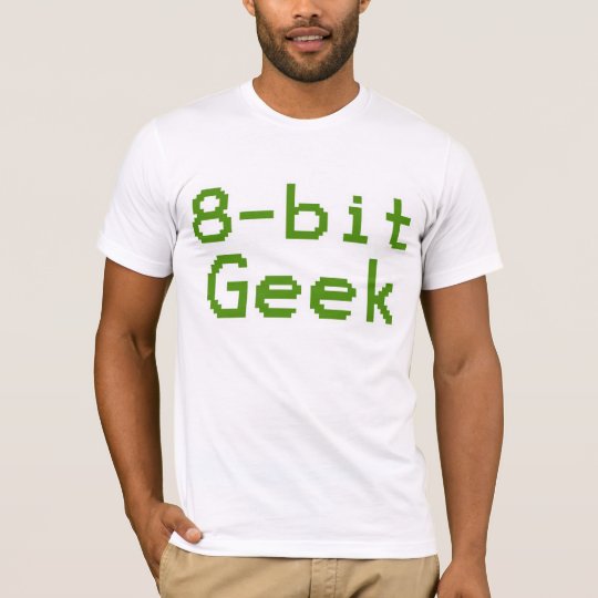 8-bit Geek Humourous Nerd T-Shirt