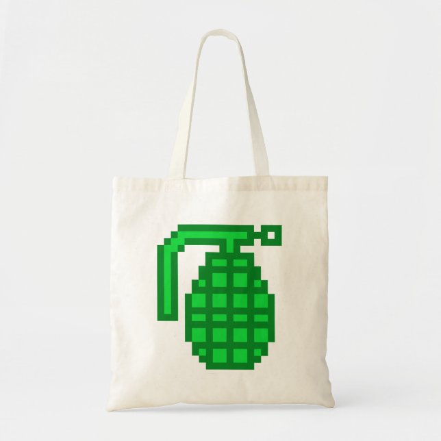 8 Bit Grenade Tote Bag (Front)