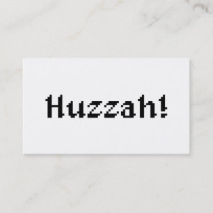 8 Bit Huzzah! Business Card