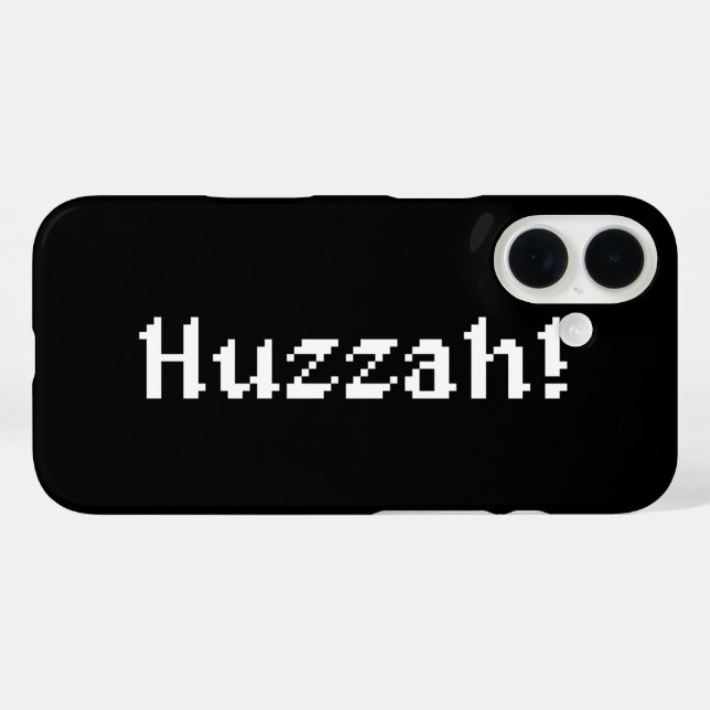 8 Bit Huzzah! Case-Mate iPhone Case (Back (Horizontal))