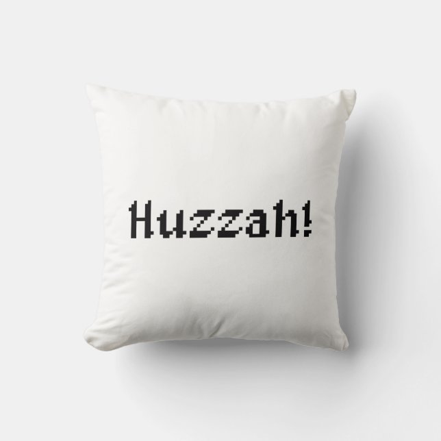 8 Bit Huzzah! Cushion (Front)