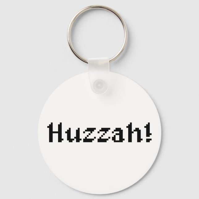 8 Bit Huzzah! Key Ring (Front)