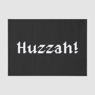 8 Bit Huzzah! Tissue Paper