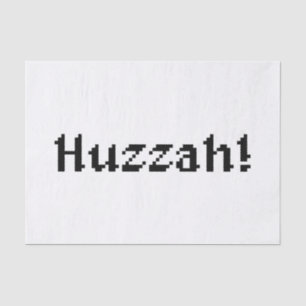8 Bit Huzzah! Tissue Paper