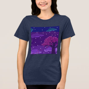 8-Bit Night Tri-Blend Shirt