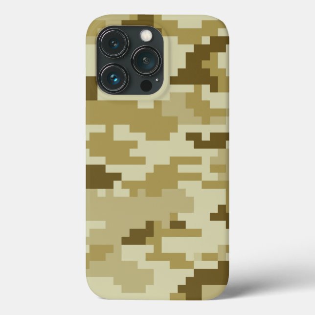8 Bit Pixel Digital Desert Camouflage / Camo Case-Mate iPhone Case (Back)