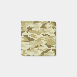 8 Bit Pixel Digital Desert Camouflage / Camo Post-it Notes