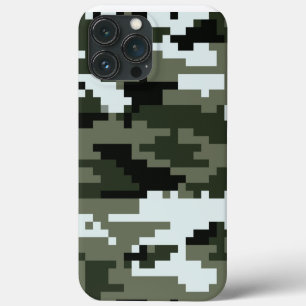 8 Bit Pixel Digital Urban Camouflage / Camo iPhone 13 Pro Max Case