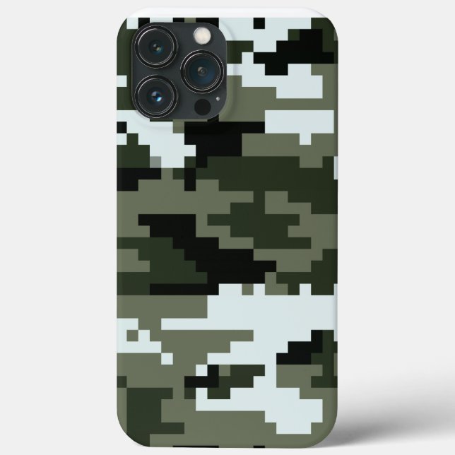 8 Bit Pixel Digital Urban Camouflage / Camo Case-Mate iPhone Case (Back)