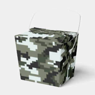 8 Bit Pixel Digital Urban Camouflage / Camo Favour Box