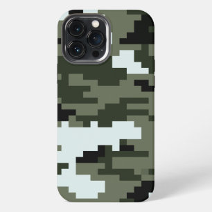 8 Bit Pixel Digital Urban Camouflage / Camo iPhone 13 Pro Max Case