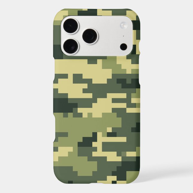 8 Bit Pixel Digital Woodland Camouflage / Camo (Back)