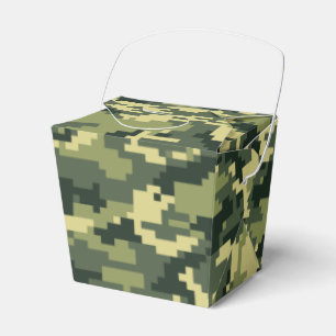 8 Bit Pixel Digital Woodland Camouflage / Camo Favour Box