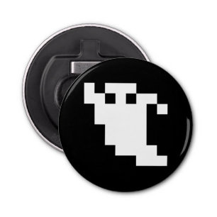 8 Bit Pixel Ghost Bottle Opener