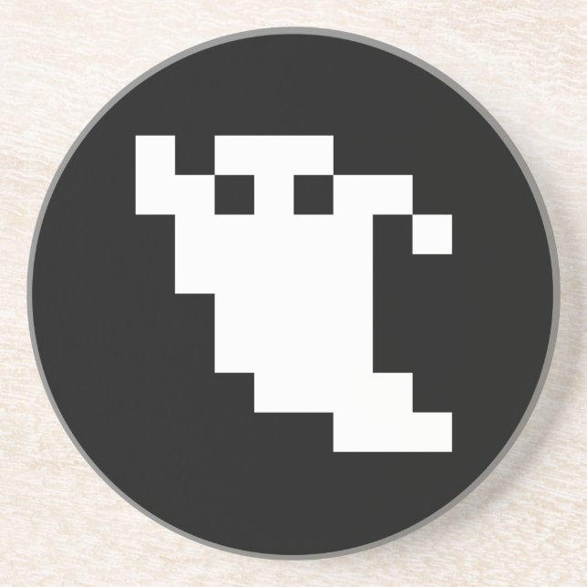 8 Bit Pixel Ghost Coaster (Front)