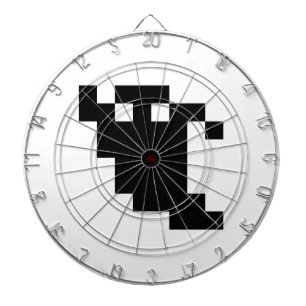 8 Bit Pixel Ghost Shadow Dartboard
