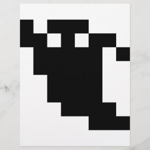8 Bit Pixel Ghost Shadow Flyer