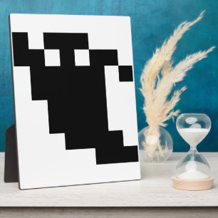 8 Bit Pixel Ghost Shadow Plaque