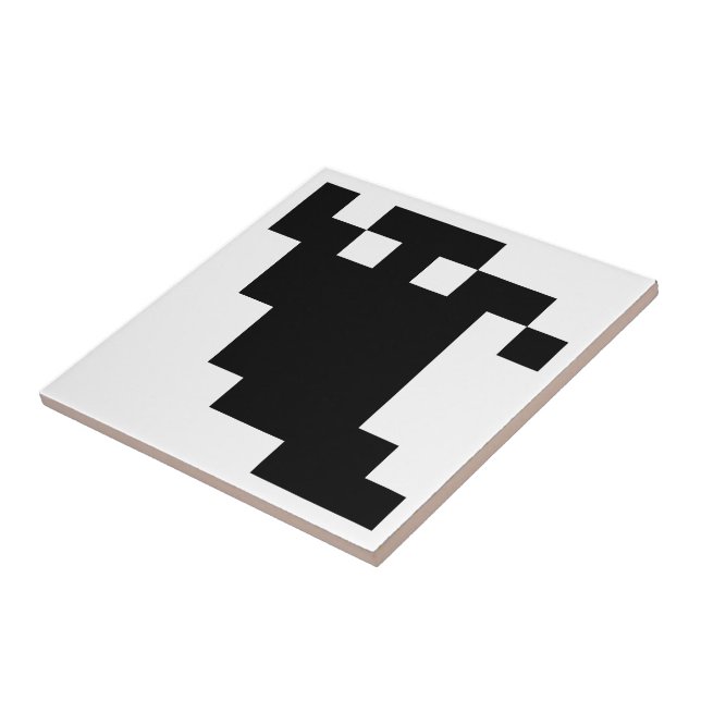 8 Bit Pixel Ghost Shadow Tile (Side)