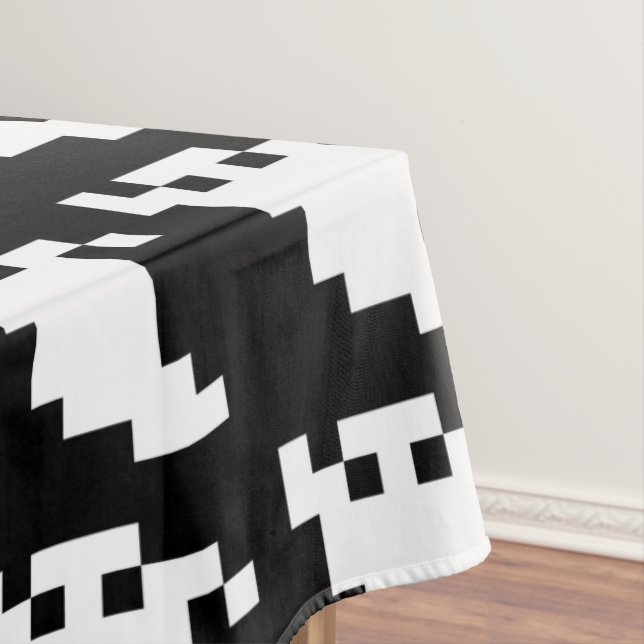 8 Bit Pixel Ghost Tablecloth (In Situ)