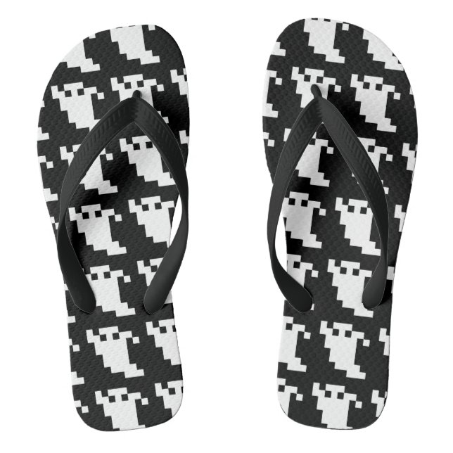 8 Bit Pixel Ghost Thongs (Footbed)