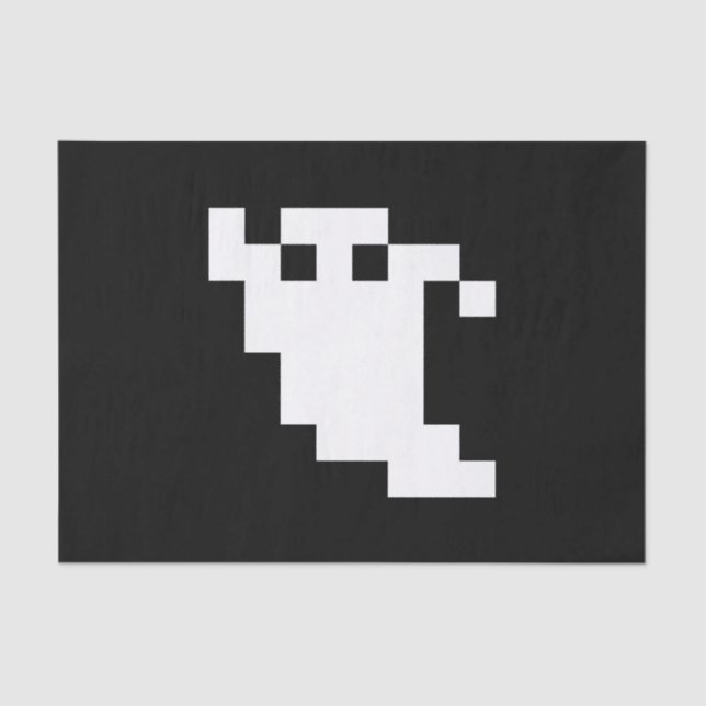 8 Bit Pixel Ghost Tissue Paper (Front)