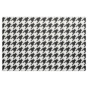 8 Bit Pixel Houndstooth Check Pattern Fabric