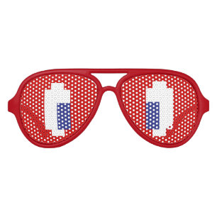 8 Bit Pixel Manga Eyes Aviator Sunglasses