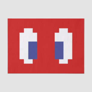 8 Bit Pixel Manga Eyes Tissue Paper