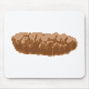 8 Bit Pixel Poop Mouse Pad