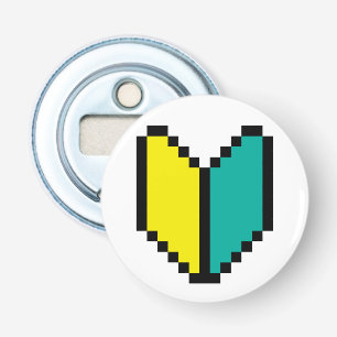 8 Bit Pixel Wakaba / Shoshinsha Mark Bottle Opener
