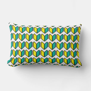 8 Bit Pixel Wakaba / Shoshinsha Mark Lumbar Cushion