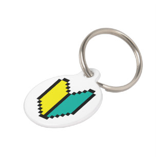 8 Bit Pixel Wakaba / Shoshinsha Mark Pet Tag