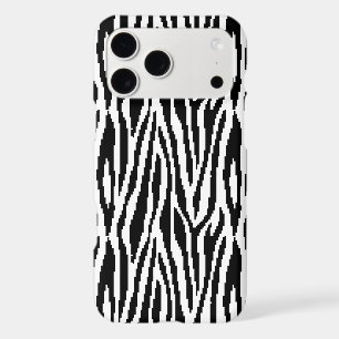 8 Bit Pixel Zebra Print Design Pattern