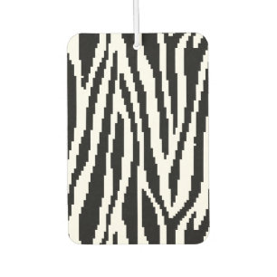 8 Bit Pixel Zebra Print Design Pattern Car Air Freshener
