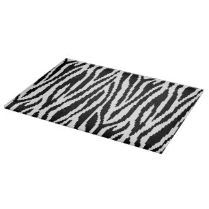 8 Bit Pixel Zebra Print Design Pattern Cutting Board